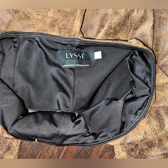 LYSSE Pull On Skinny Leg Tan Faux Suede Leggings - Picture 3 of 4